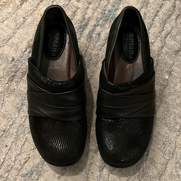 Montana Bayonne Leather Black Mule Clog Size 6.5 - Picture 2 of 11